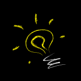 Dessin ampoule - Solution en knowledge management